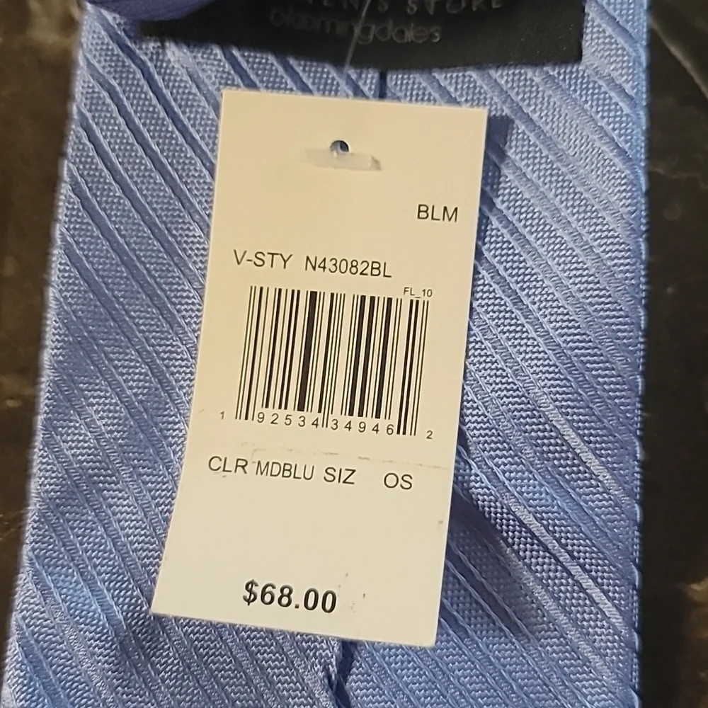 The Men's Store at Bloomingdale's Baby Blue Faint Striped Tie Exclusive 3.4" - Picture 2 of 7